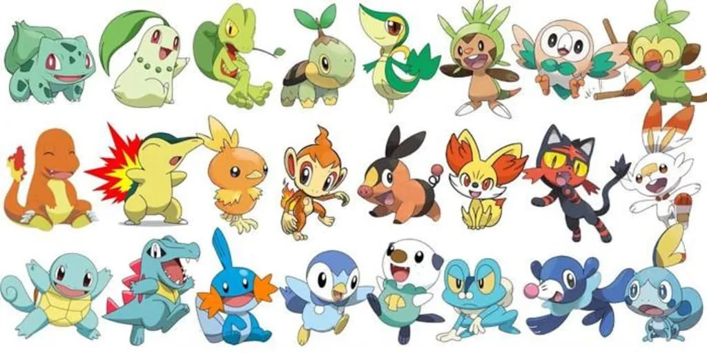 Pokemon Starter Lines