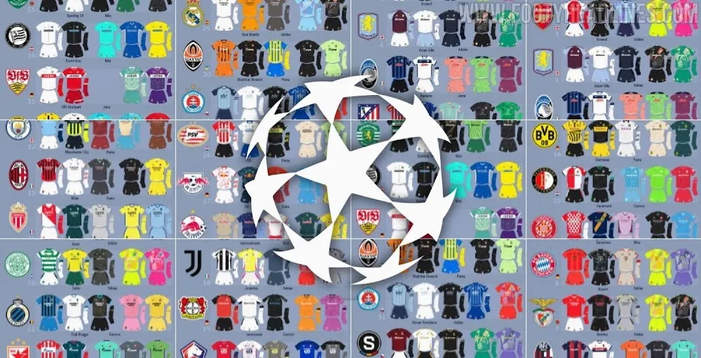 Le meilleur maillot de toutes les équipes de football participant à la Ligue des champions 24/25