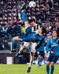 Ronaldo-Buffona qarşı akrobatik qol(2018)