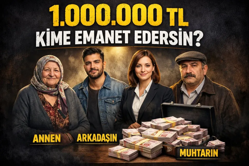 “1.000.000 TL’yi kime emanet edersin?”