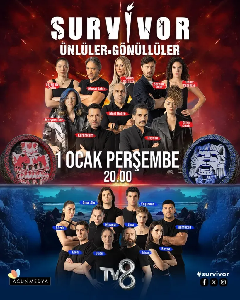 Survivor 2026 Favori Yarışmacınız - GÜNCEL KADRO