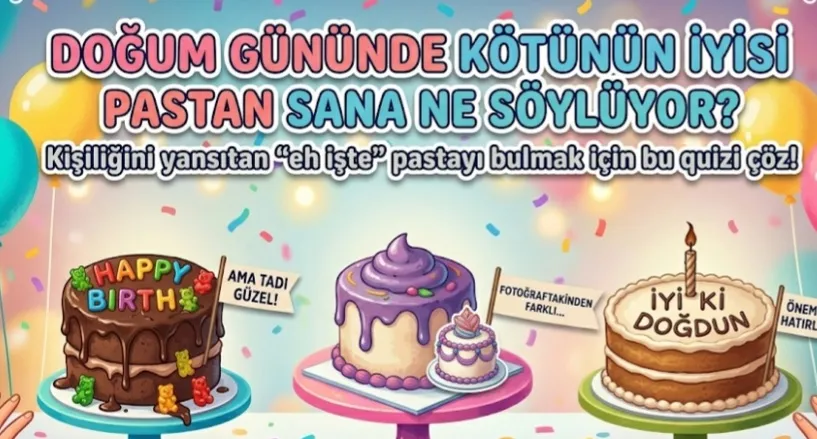 Bir birinden kötü pastalar içinde doğum günü pastanı seç