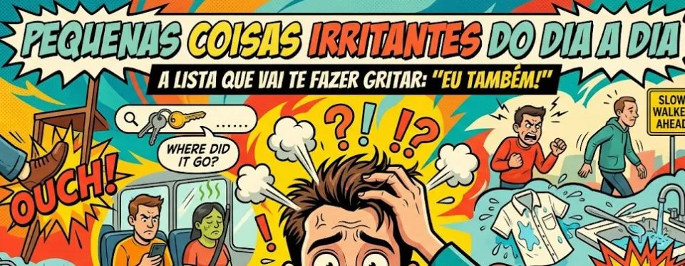 PEQUENAS COISAS IRRITANTES DO DIA A DIA