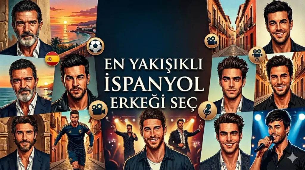 En yakışıklı İspanyol erkek.