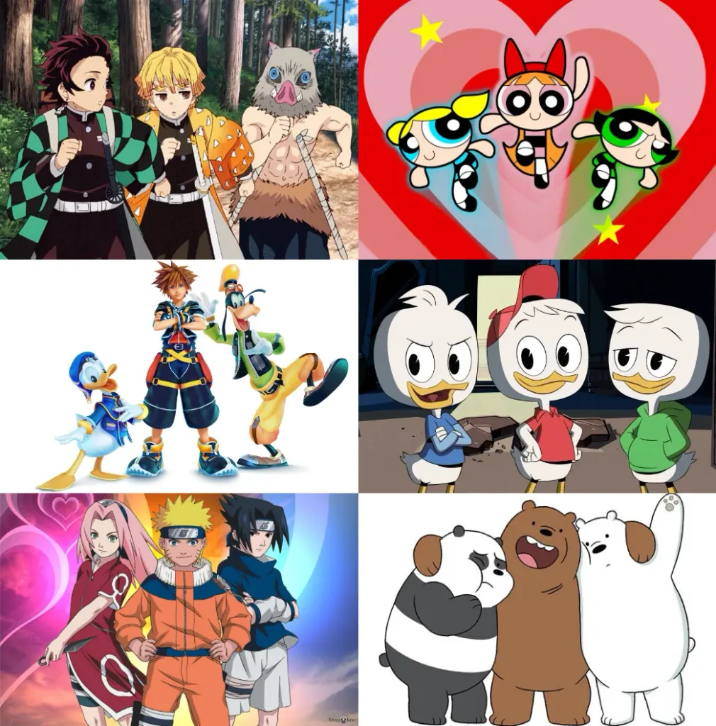 Fictional Trios