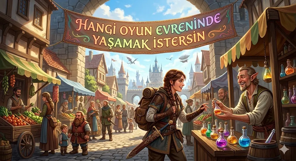 ・Hangi oyun evreninde yaşamak istersin