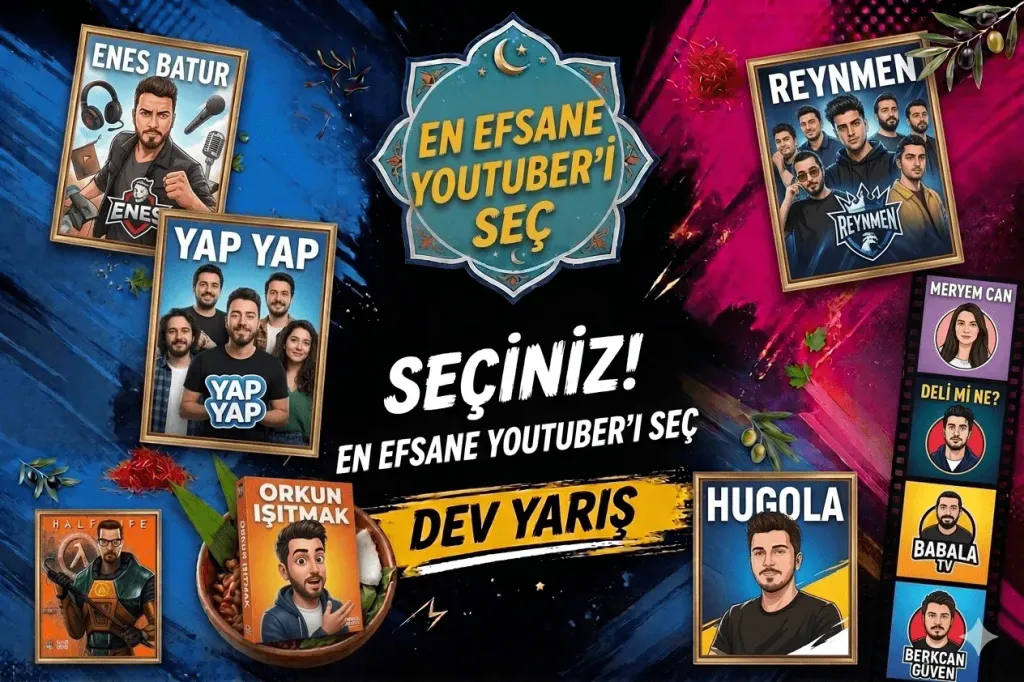 🎯 TÜRK YOUTUBERLAR EFSANE TURNUVA! 🔥