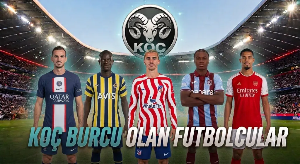 Koç Burcu olan güncel en iyi futbolcular