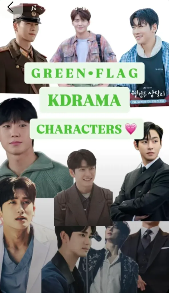 Green Flag Kdrama Erkeği
