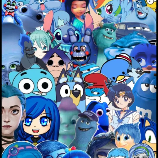 Best blue cartoon character