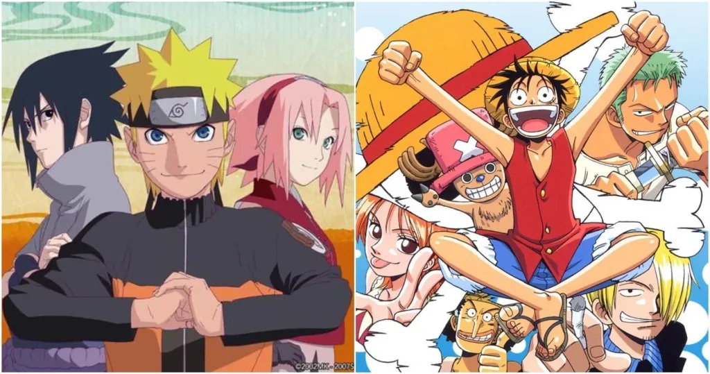 One piece vs naruto