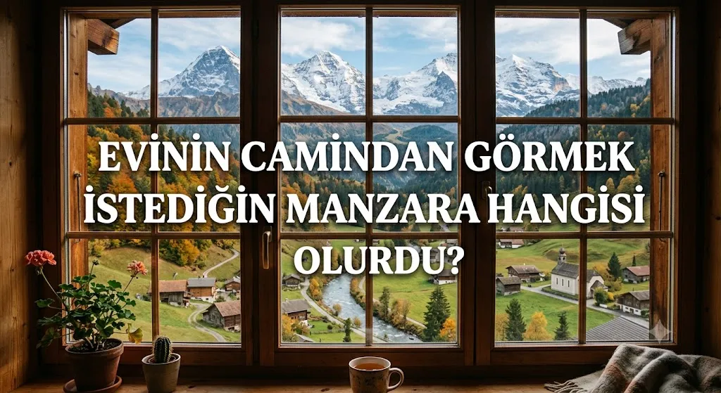 EVİNİN CAMINDAN GÖRMEK İSTEDİĞİN MANZARA HANGİSİ OLURDU?