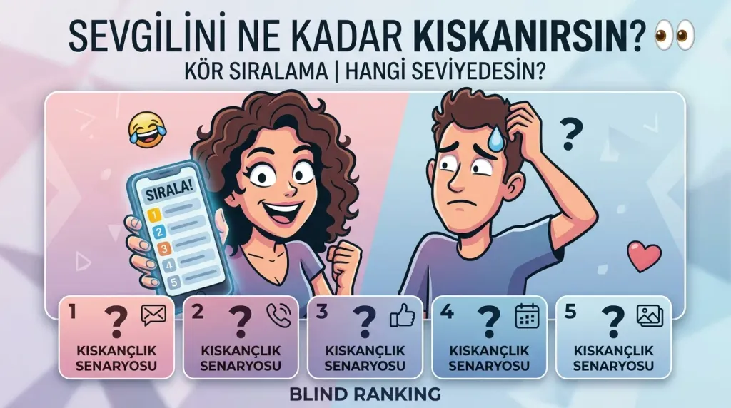 Sevgilini Ne Kadar Kıskanırsın? 2 👀 | Kör Sıralama