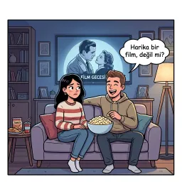 Karşı cins arkadaşın evine baş başa film izlemeye gitmek.