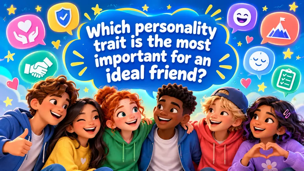 Which personality trait is the most important for an ideal friend?