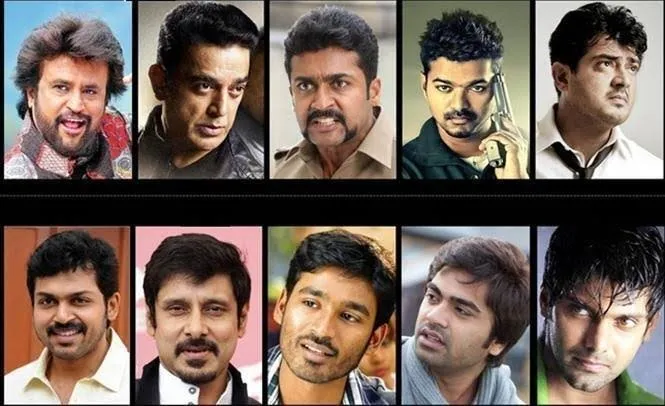 Tamil Kollywood Actors Millineals to genz