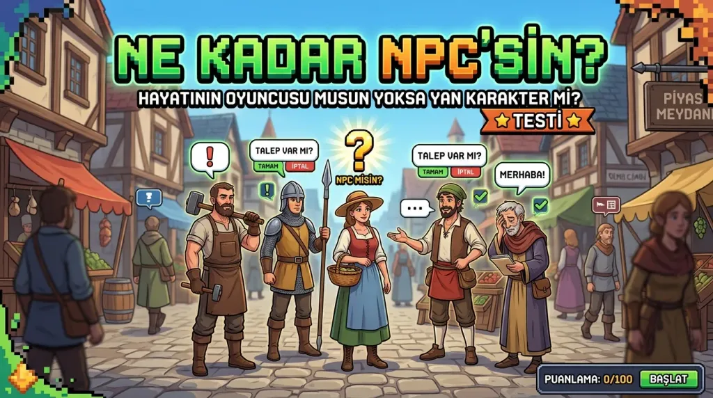 En sık yaptığın NPC özelliğini seç
