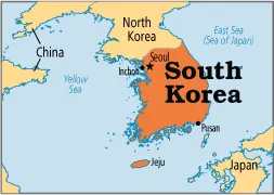 South Korea Map
