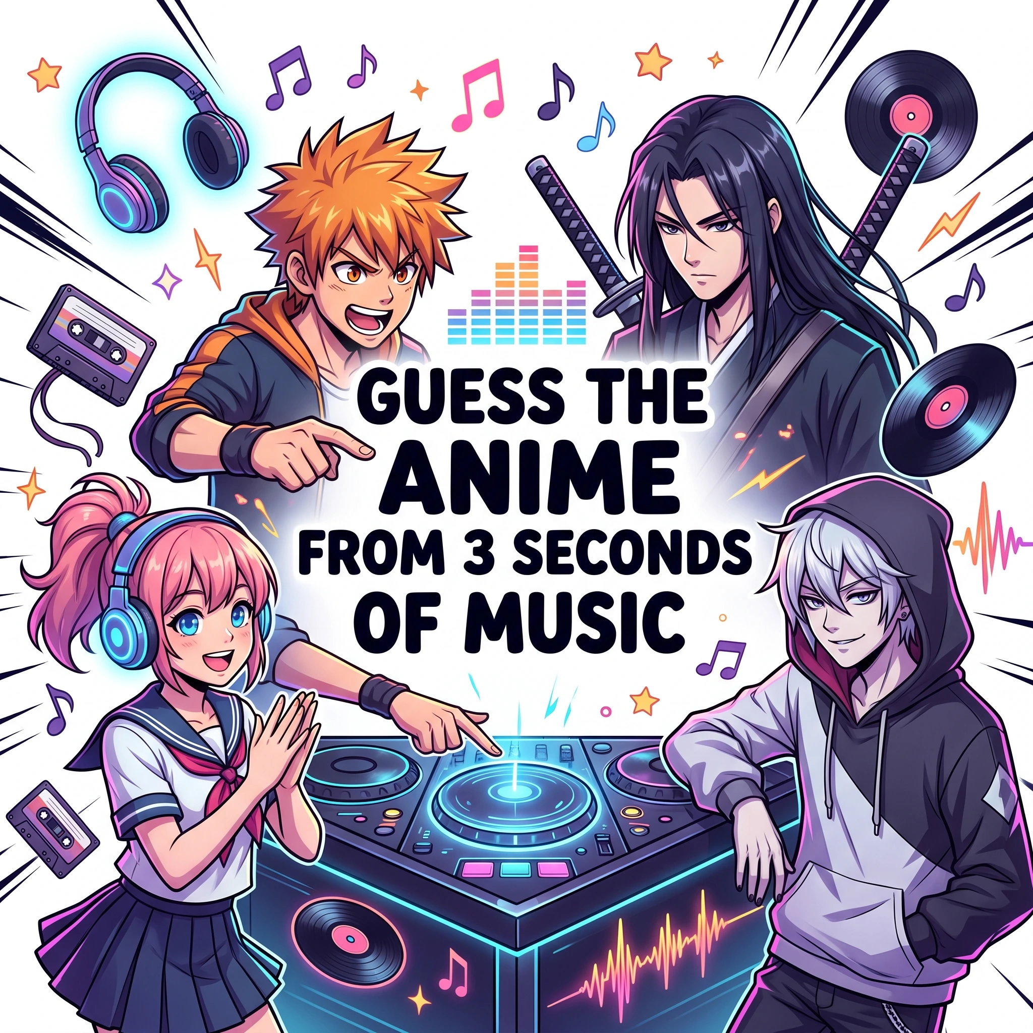 Guess the Anime from 3 Seconds of Music 🎵