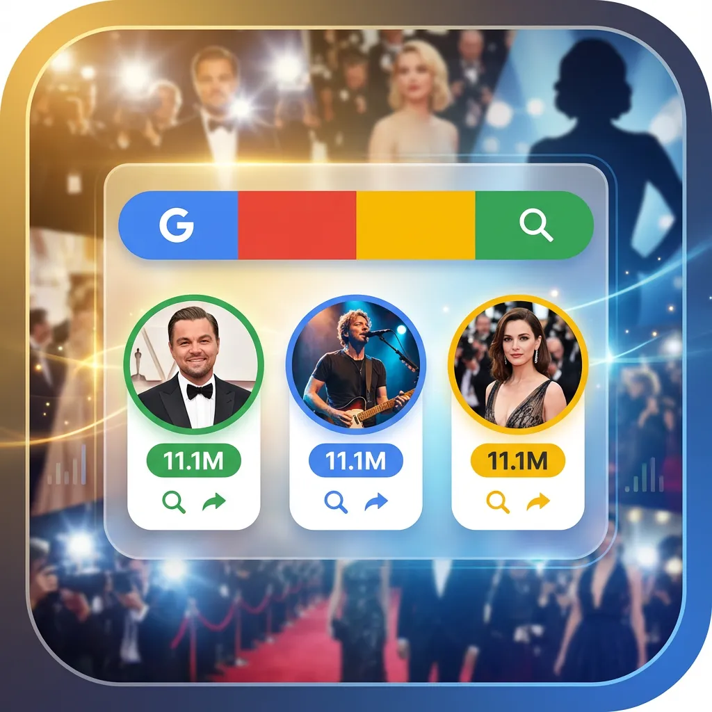 Anzahl der Google-Suchergebnisse für berühmte Personen