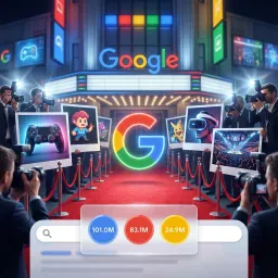 Numero di ricerche su Google relative ai giochi
