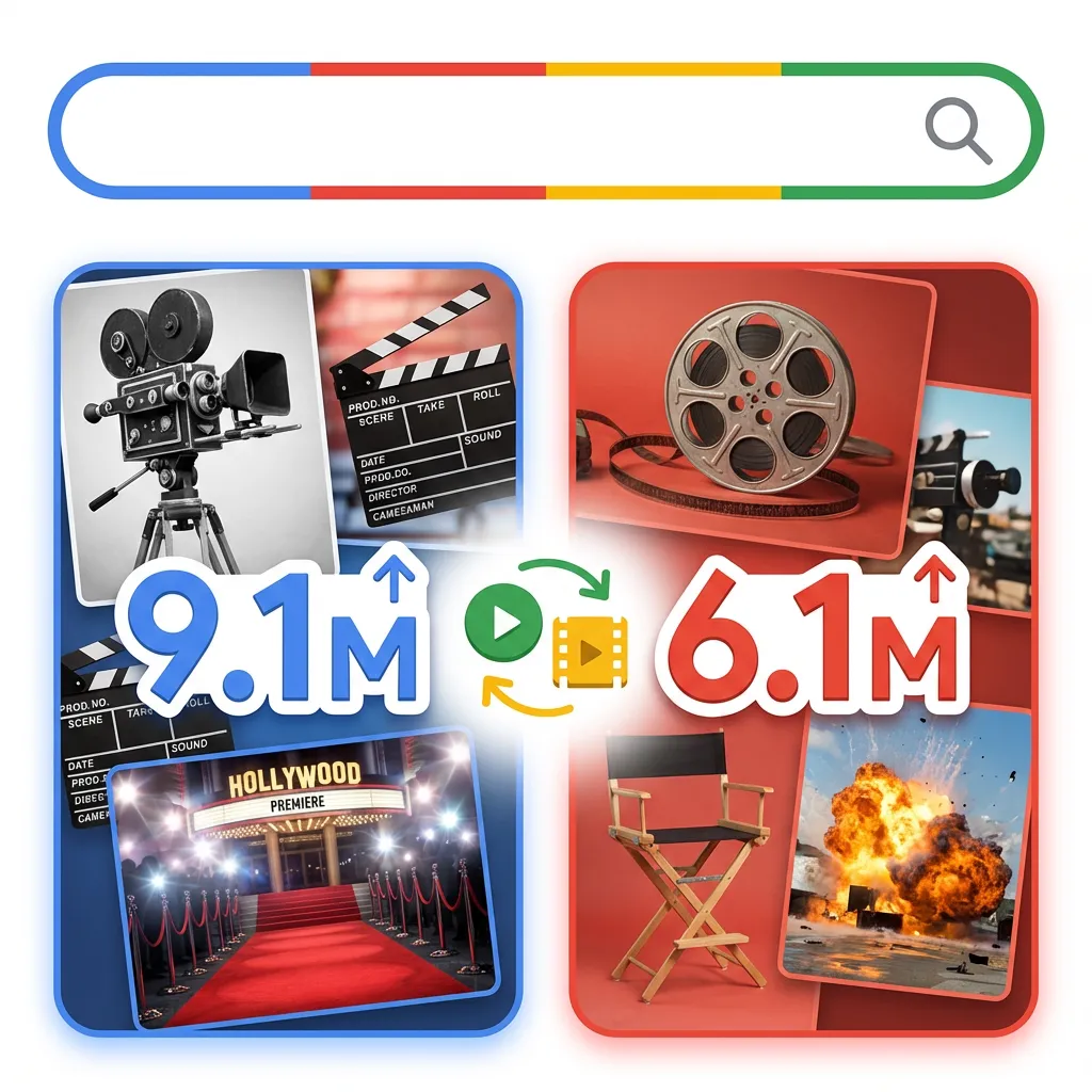 Numero di ricerche su Google relative ai film